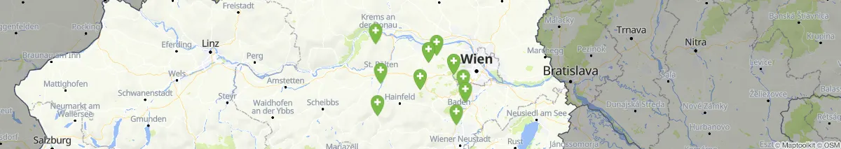 Kartenansicht für Apotheken-Notdienste in der Nähe von Michelbach (Gemeinde, Niederösterreich) (438)